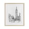 Stupell Industries Parisian Cityscape Sketch Framed Print Under Glass, design by Ethan Harper